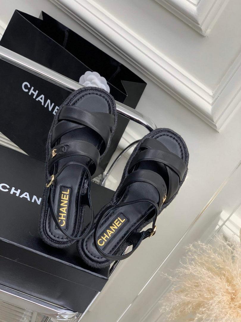Chanel G40132 Women’s Sandals Shoes Lambskin C90214