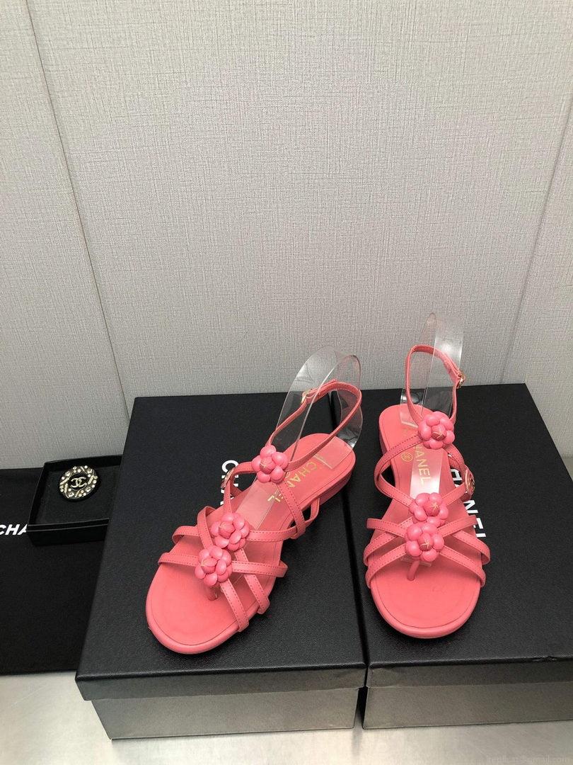Chanel G40128 Women’s Sandals Shoes Lambskin C90223