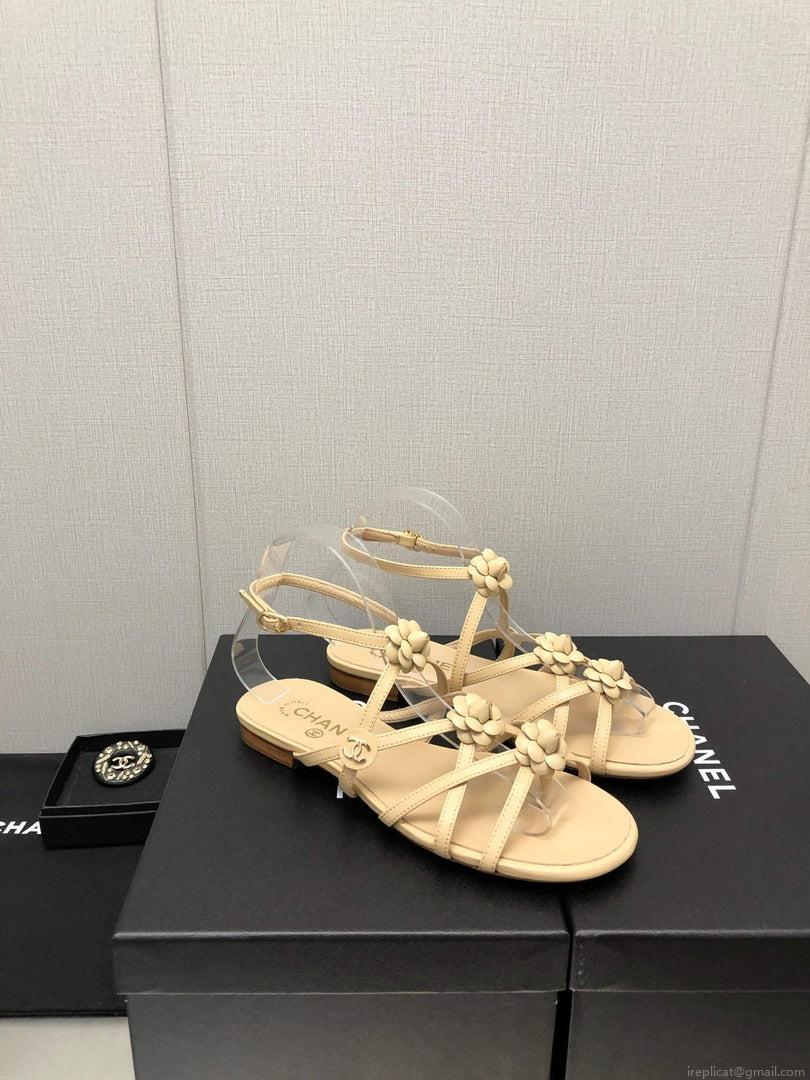 Chanel G40128 Women’s Sandals Shoes Lambskin C90224