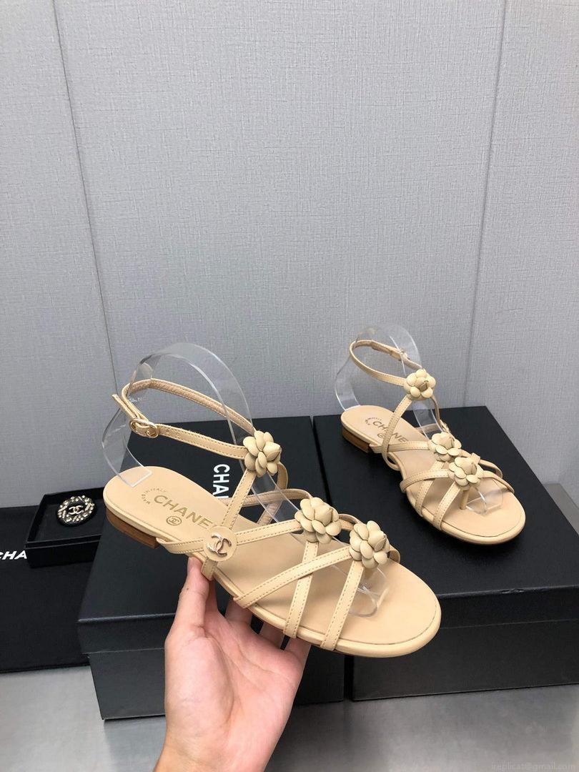 Chanel G40128 Women’s Sandals Shoes Lambskin C90224