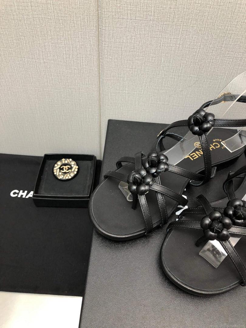 Chanel G40128 Women’s Sandals Shoes Lambskin C90225