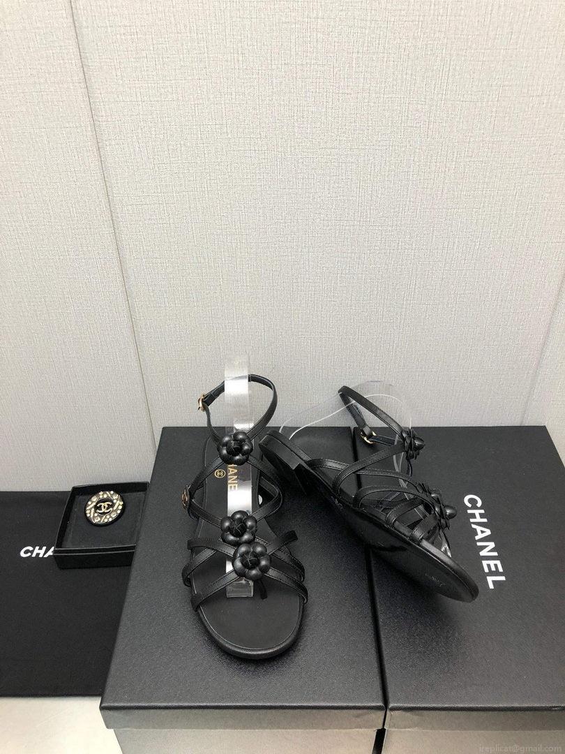 Chanel G40128 Women’s Sandals Shoes Lambskin C90225