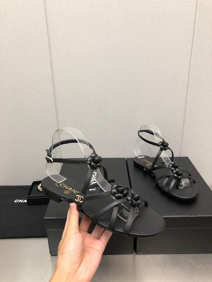 Chanel G40128 Women’s Sandals Shoes Lambskin C90225