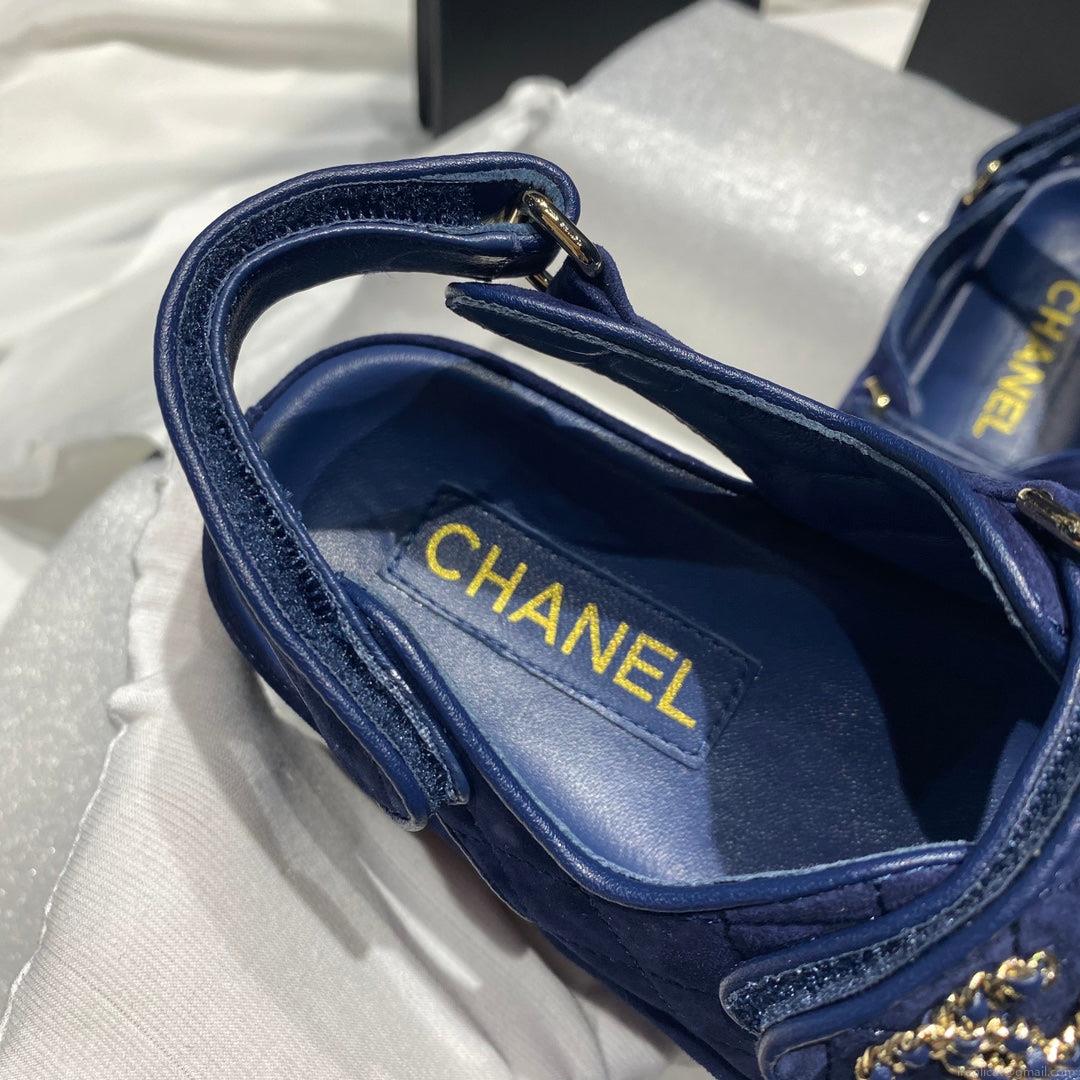Chanel G40138 Women’s Sandals Shoes Lambskin C90236