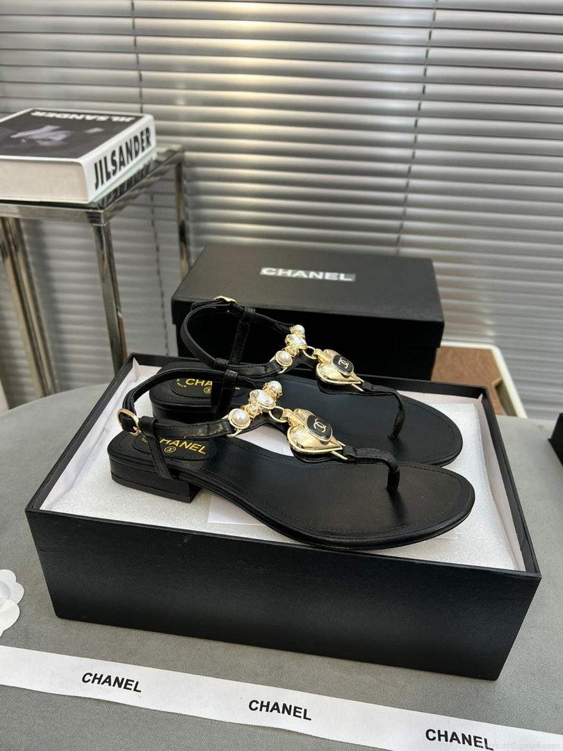 Chanel G39674 Women’s Sandals Shoes Lambskin C90261