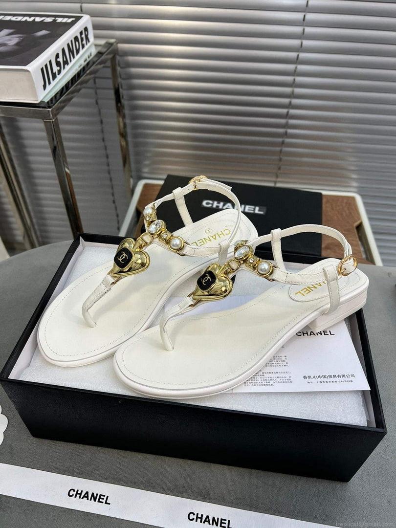 Chanel G39674 Women’s Sandals Shoes Lambskin C90262