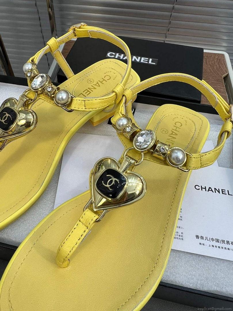 Chanel G39674 Women’s Sandals Shoes Lambskin C90263