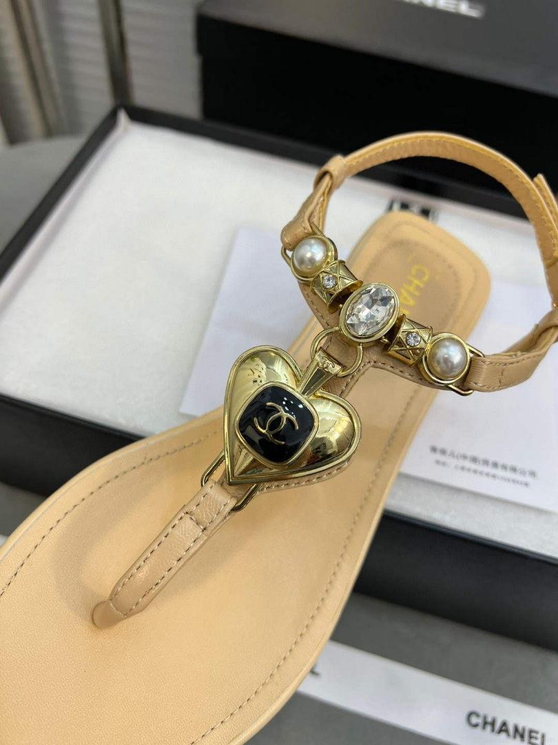 Chanel G39674 Women’s Sandals Shoes Lambskin C90264