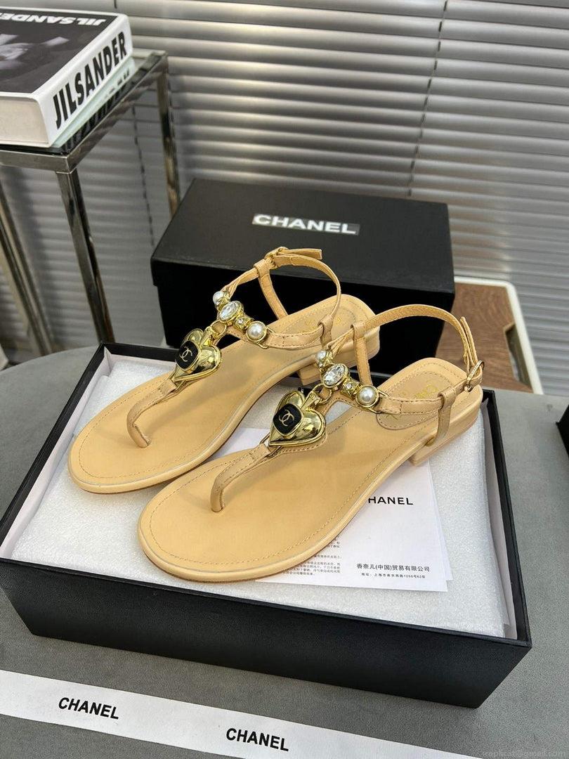 Chanel G39674 Women’s Sandals Shoes Lambskin C90264