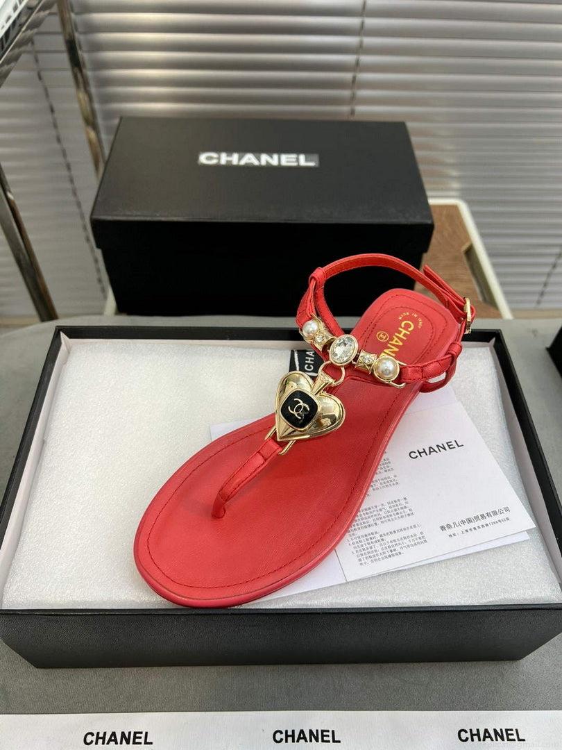 Chanel G39674 Women’s Sandals Shoes Lambskin C90265