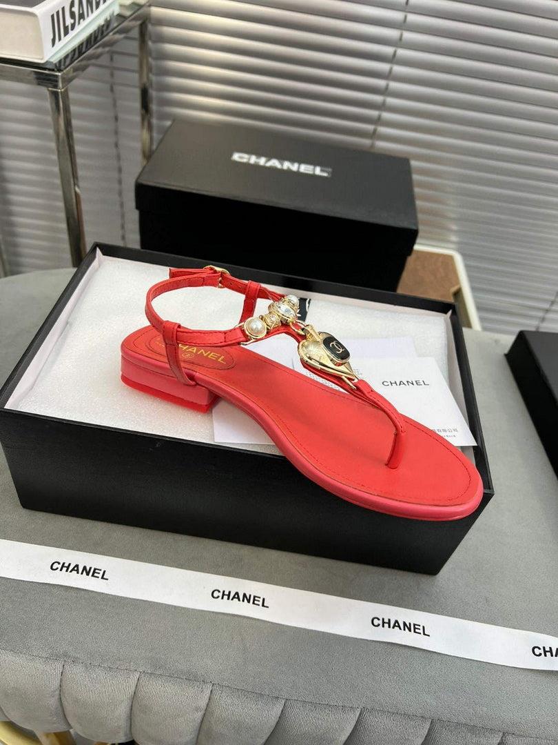 Chanel G39674 Women’s Sandals Shoes Lambskin C90265