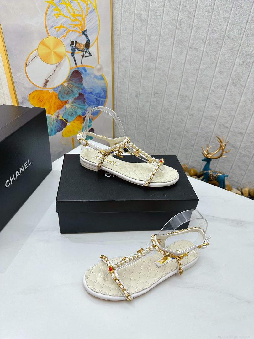 Chanel G39674 Women’s Sandals Shoes Lambskin C90266