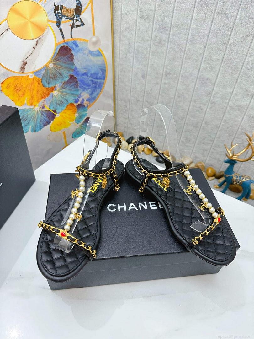 Chanel G39674 Women’s Sandals Shoes Lambskin C90267