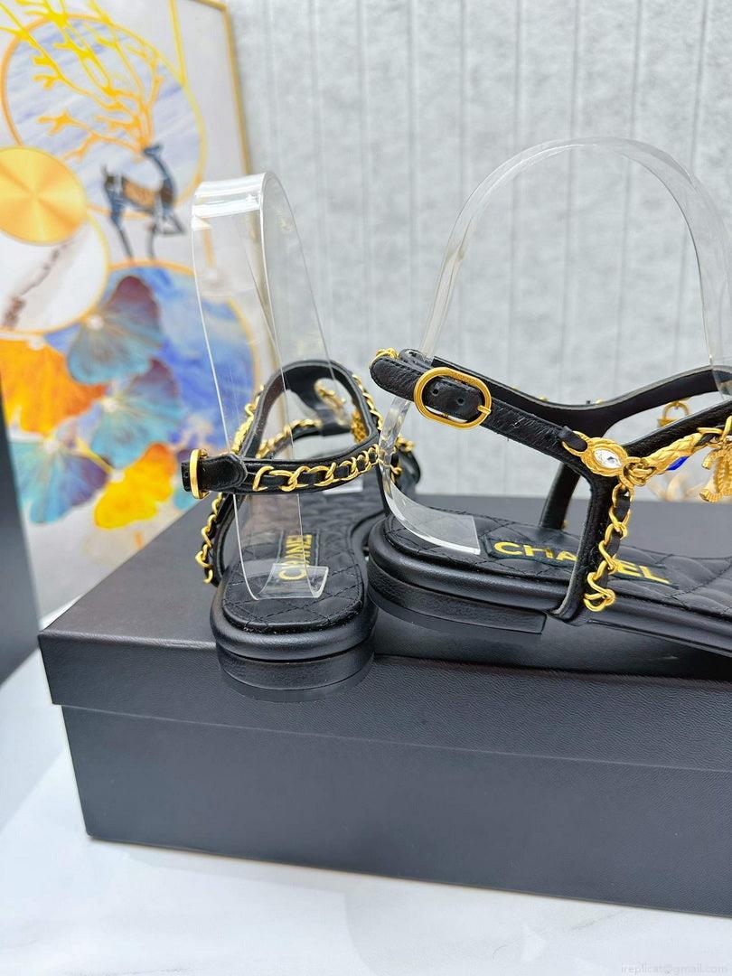 Chanel G39674 Women’s Sandals Shoes Lambskin C90267