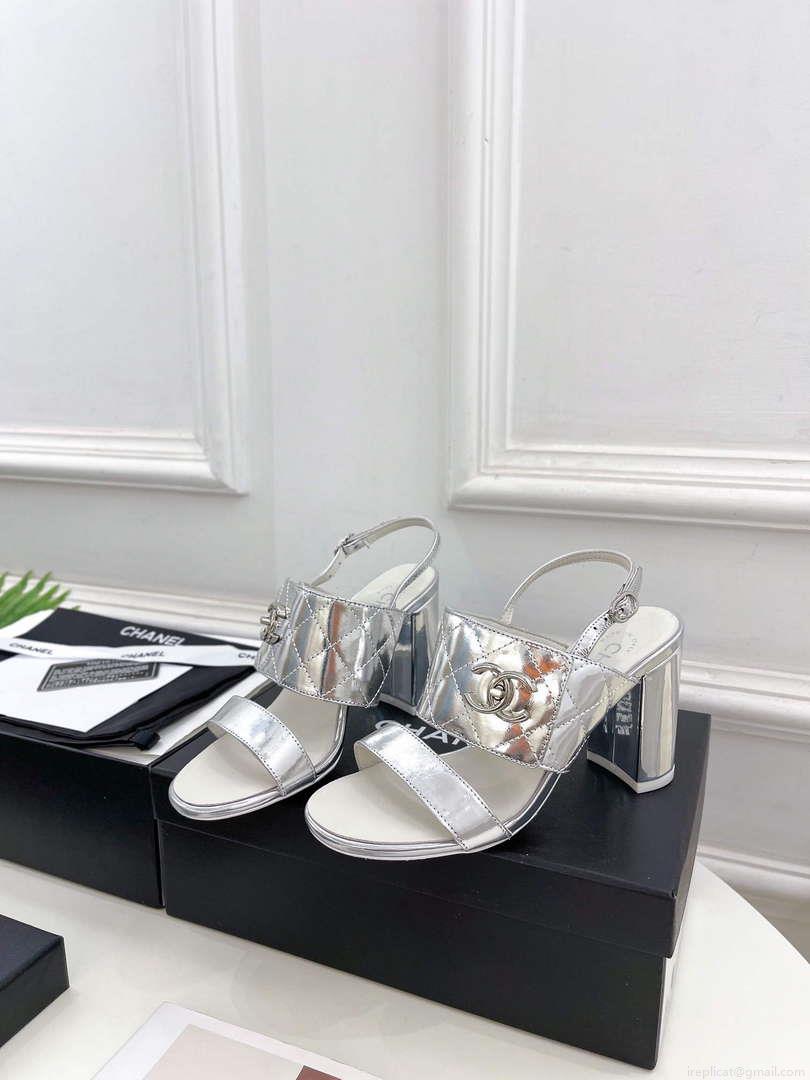 Chanel G39645 Women’s High Heel Sandals C91326