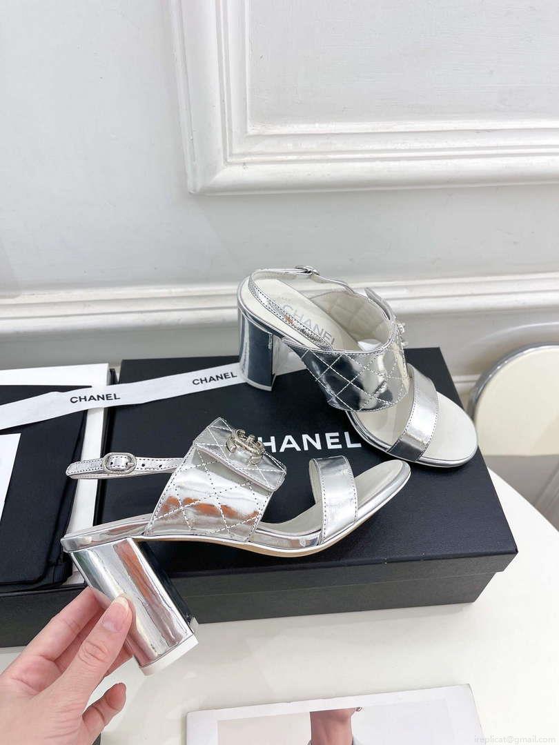 Chanel G39645 Women’s High Heel Sandals C91326