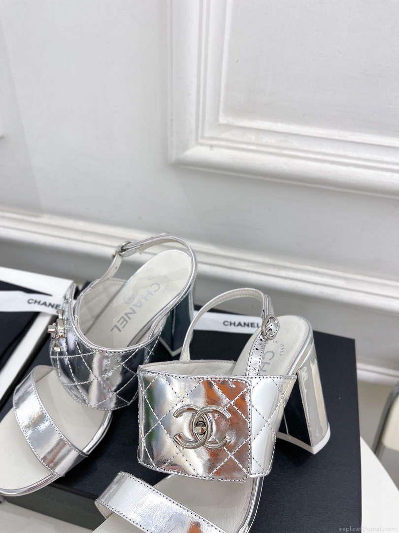 Chanel G39645 Women’s High Heel Sandals C91326