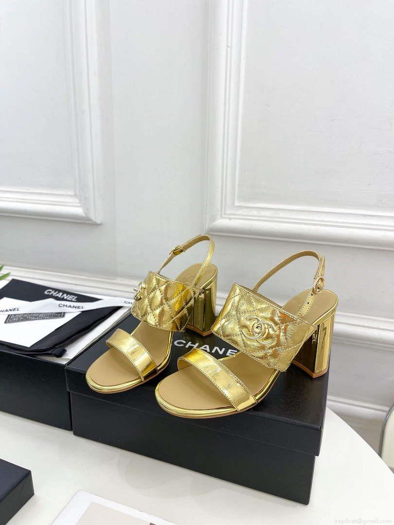 Chanel G39645 Women’s High Heel Sandals C91327