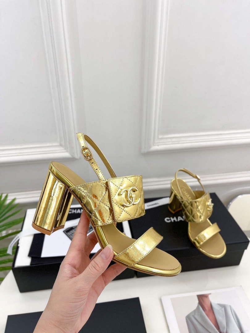 Chanel G39645 Women’s High Heel Sandals C91327