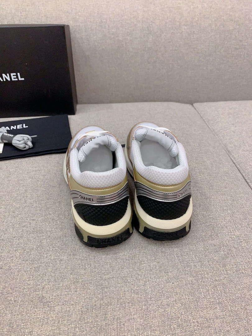 Chanel Women’s Sneaker G45077 Designer Trainers Fabric Laminated C90101