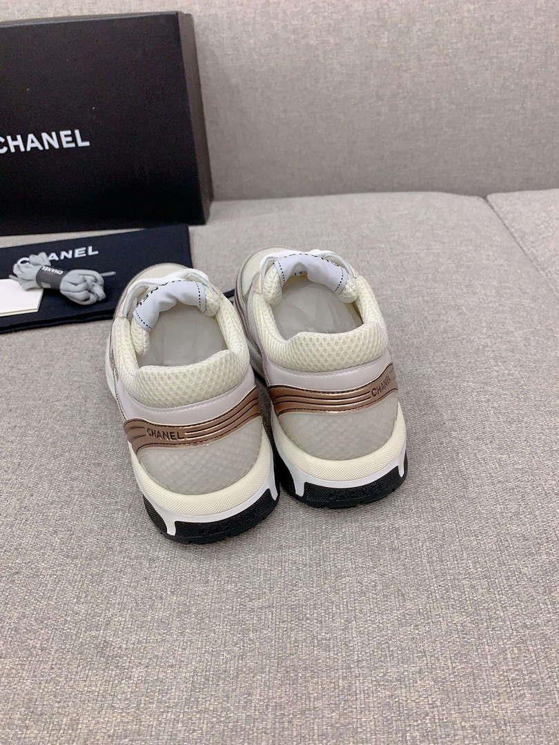 Chanel Women’s Sneaker G45077 Designer Trainers Fabric Laminated C90102