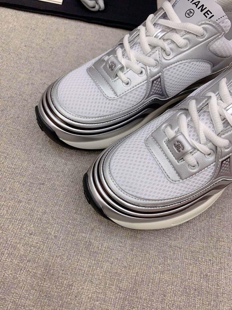 Chanel Women’s Sneaker G45077 Designer Trainers Fabric Laminated C90103