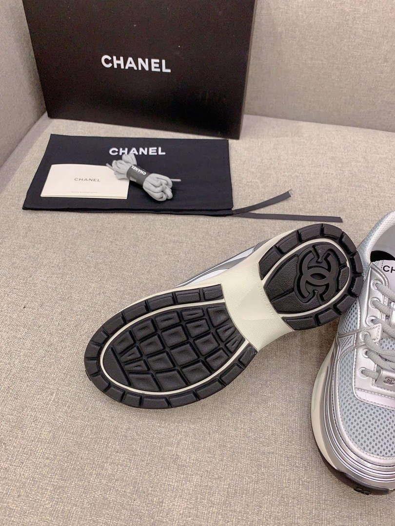 Chanel Women’s Sneaker G45077 Designer Trainers Fabric Laminated C90104