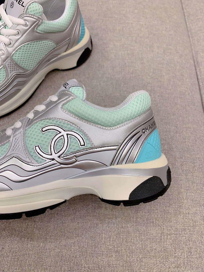 Chanel Women’s Sneaker G45077 Designer Trainers Fabric Laminated C90105