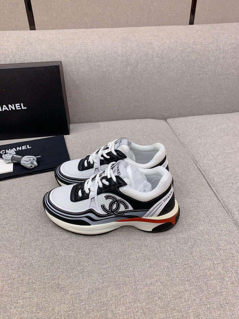 Chanel Women’s Sneaker G45077 Designer Trainers Fabric Laminated C90107