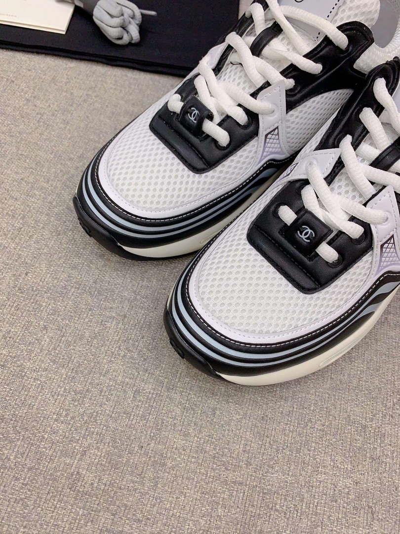 Chanel Women’s Sneaker G45077 Designer Trainers Fabric Laminated C90107