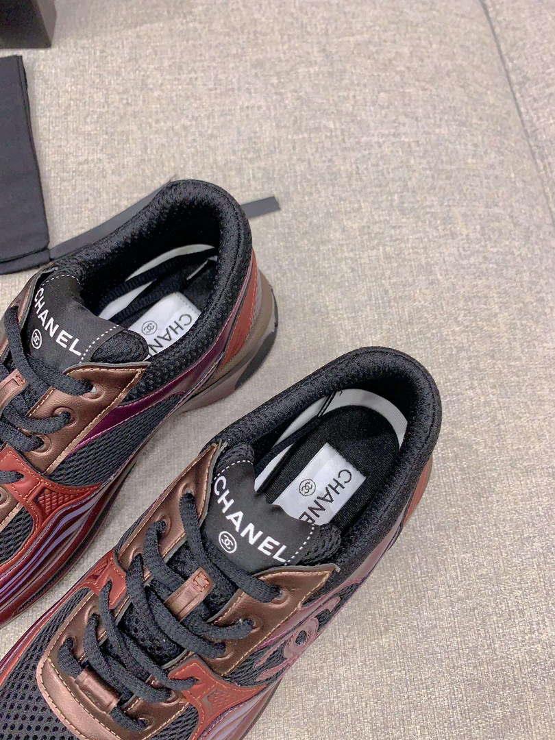 Chanel Women’s Sneaker G45077 Designer Trainers Fabric Laminated C90109