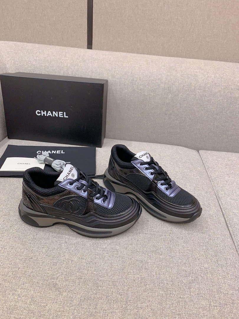 Chanel Women’s Sneaker G45077 Designer Trainers Calfskin C90110