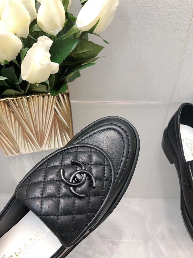 Chanel Women’s G45474 Fashion Loafers Moccasins Lambskin C90401