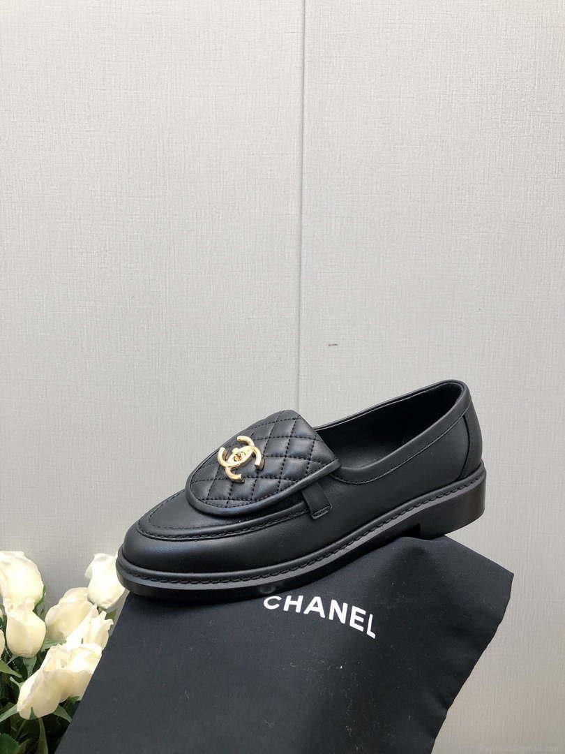 Chanel Women’s G45474 Fashion Loafers Moccasins Lambskin C90406
