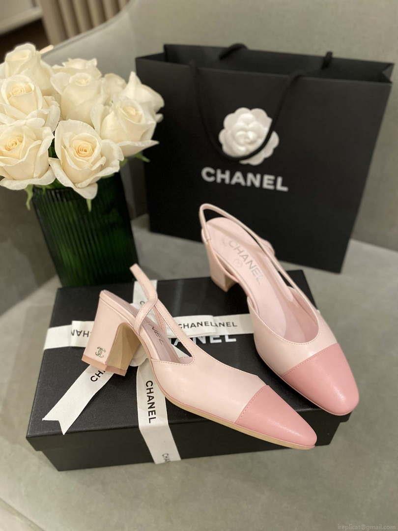 Chanel Women’s G31318 Slingbacks Goatskin Grosgrain Sandals Shoes C91007