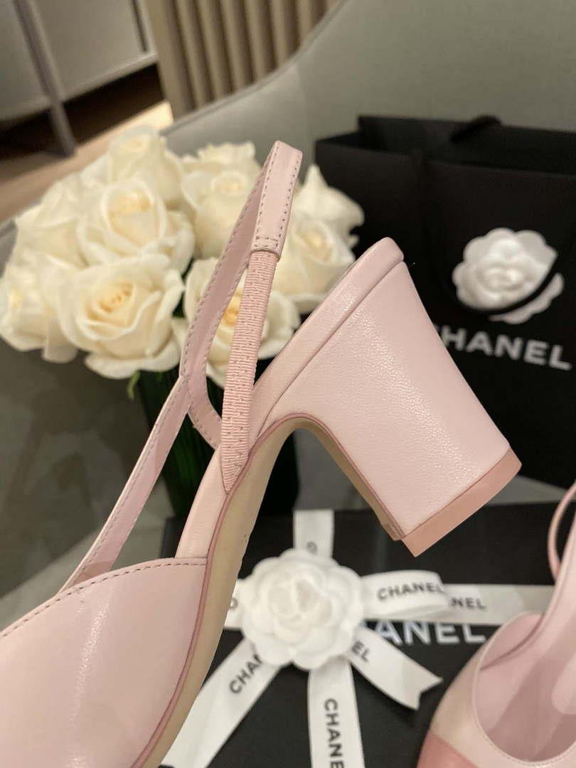 Chanel Women’s G31318 Slingbacks Goatskin Grosgrain Sandals Shoes C91007