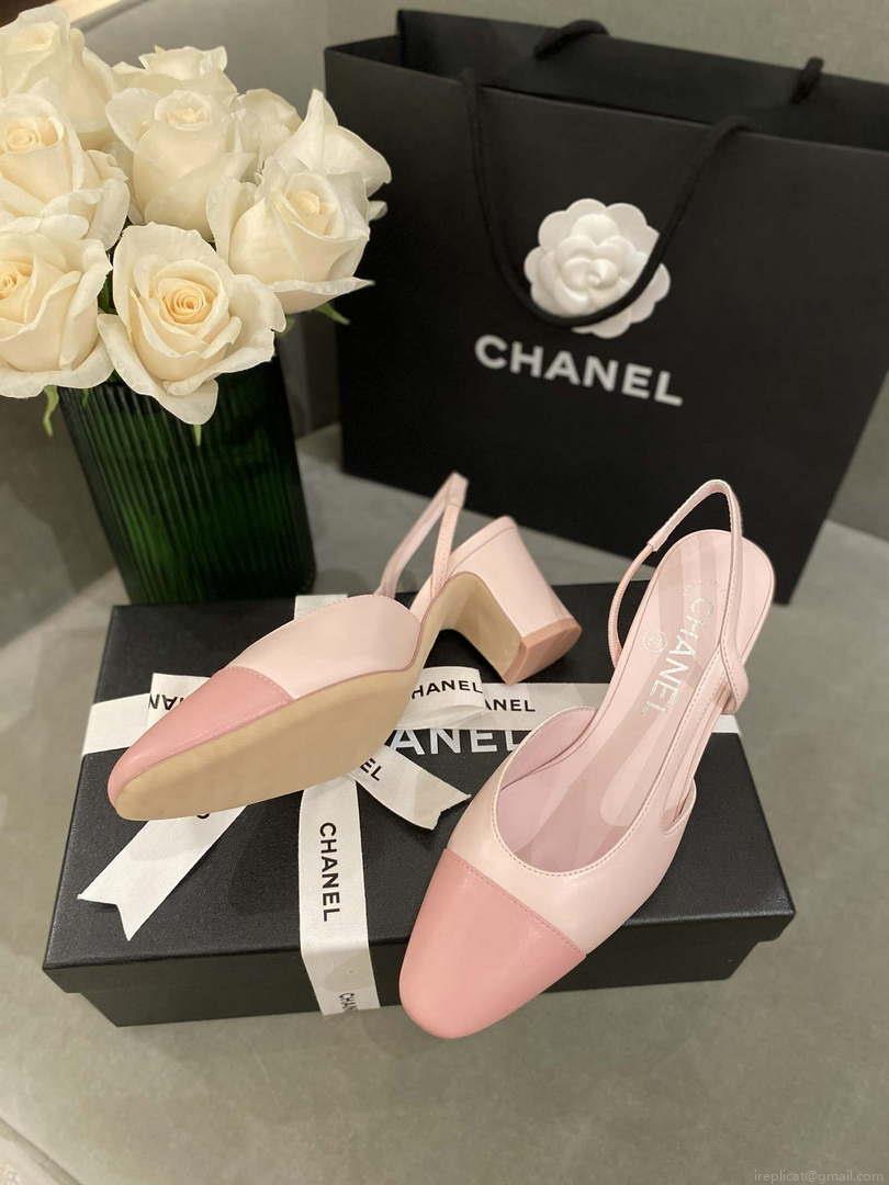 Chanel Women’s G31318 Slingbacks Goatskin Grosgrain Sandals Shoes C91007