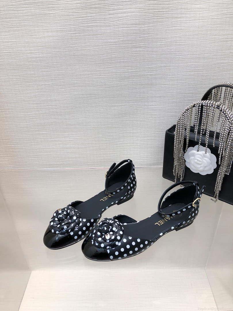Chanel Women’s G31318 Camellia shoes Lambskin Sandals Shoes CC91005