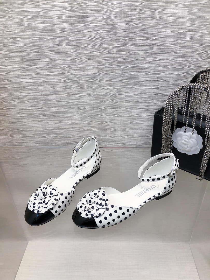 Chanel Women’s G31318 Camellia shoes Lambskin Sandals Shoes CC91006