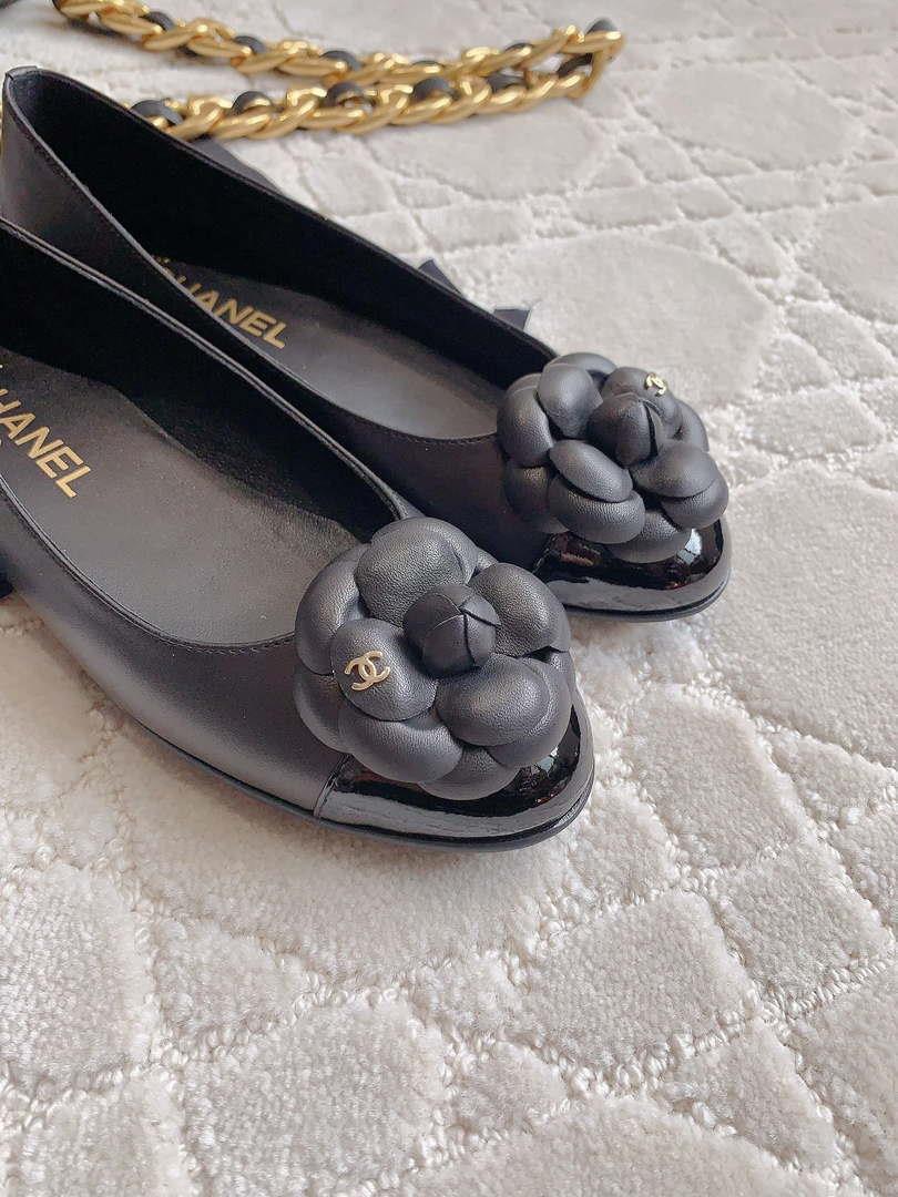 Chanel Women’s G31318 Camellia shoes Lambskin CC91008