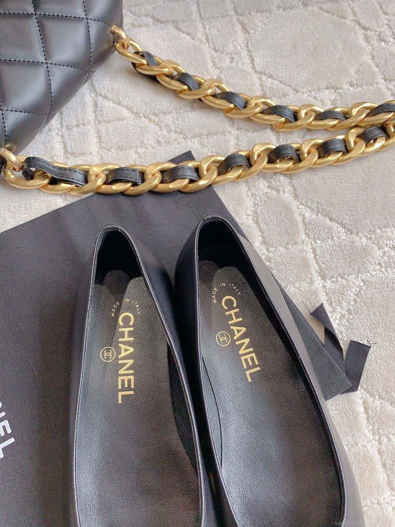 Chanel Women’s G31318 Camellia shoes Lambskin CC91008
