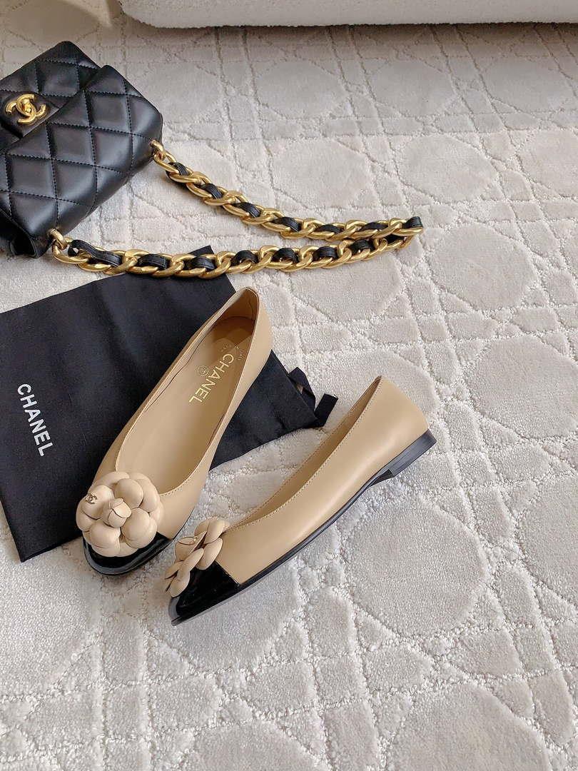 Chanel Women’s G31318 Camellia shoes Lambskin CC91009