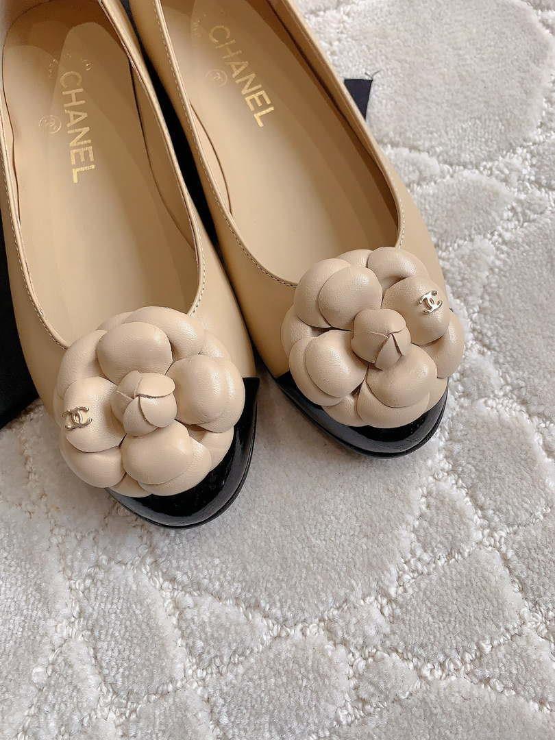Chanel Women’s G31318 Camellia shoes Lambskin CC91009