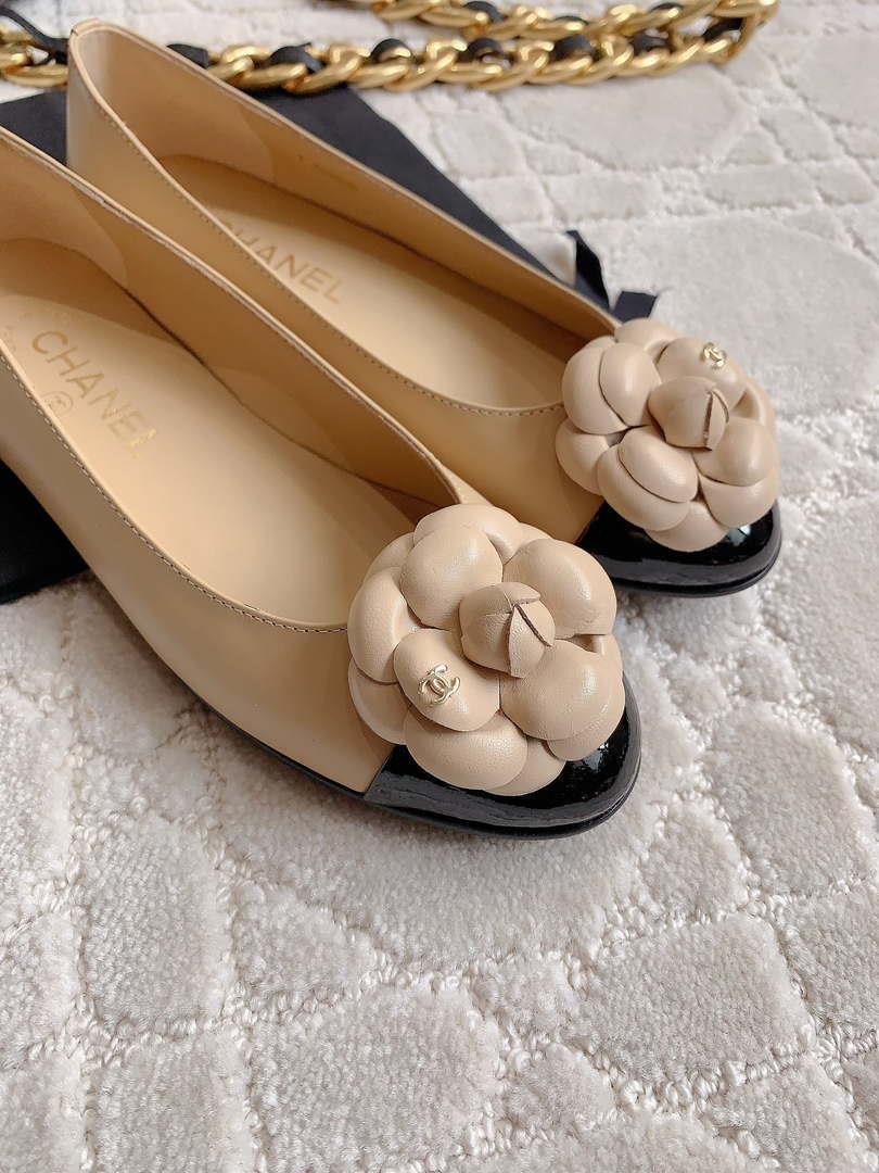 Chanel Women’s G31318 Camellia shoes Lambskin CC91009