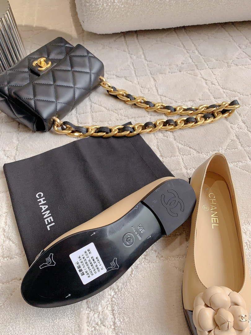 Chanel Women’s G31318 Camellia shoes Lambskin CC91009