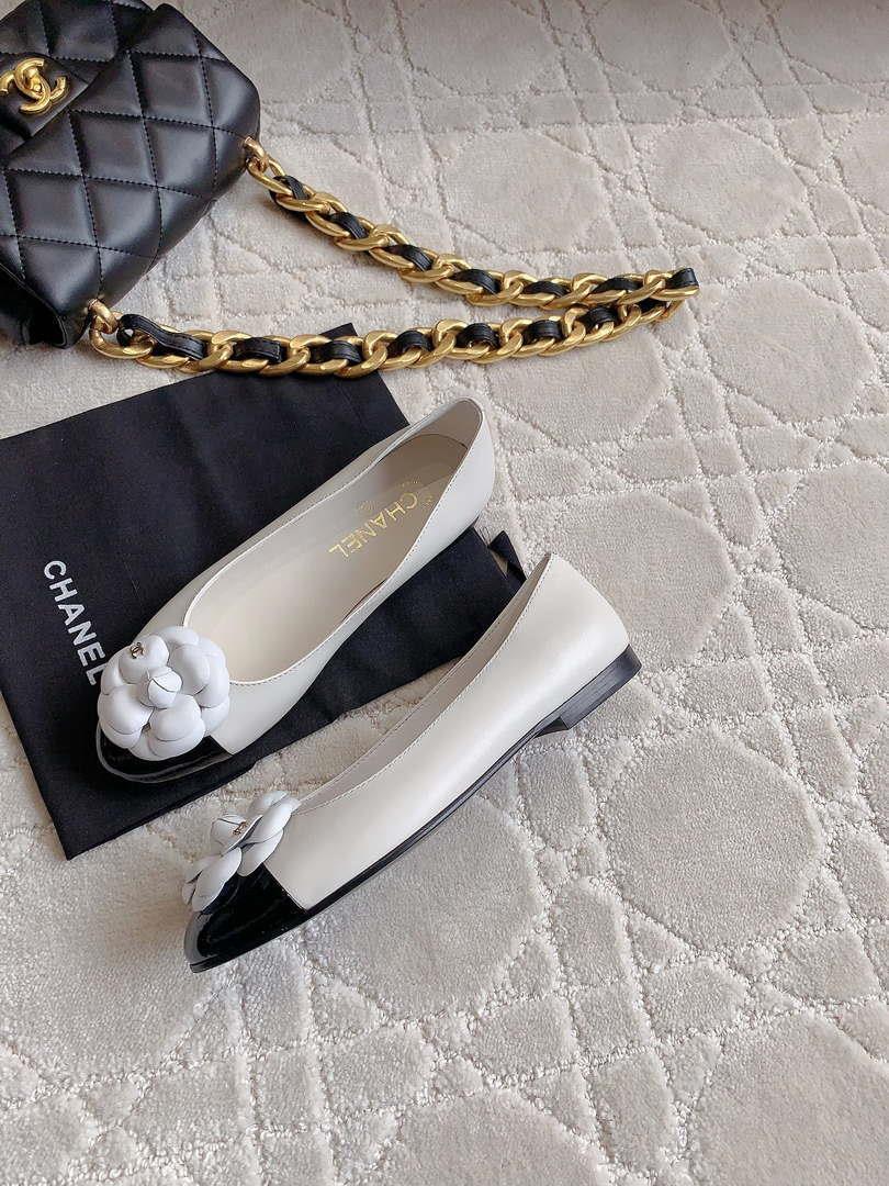 Chanel Women’s G31318 Camellia shoes Lambskin CC91010