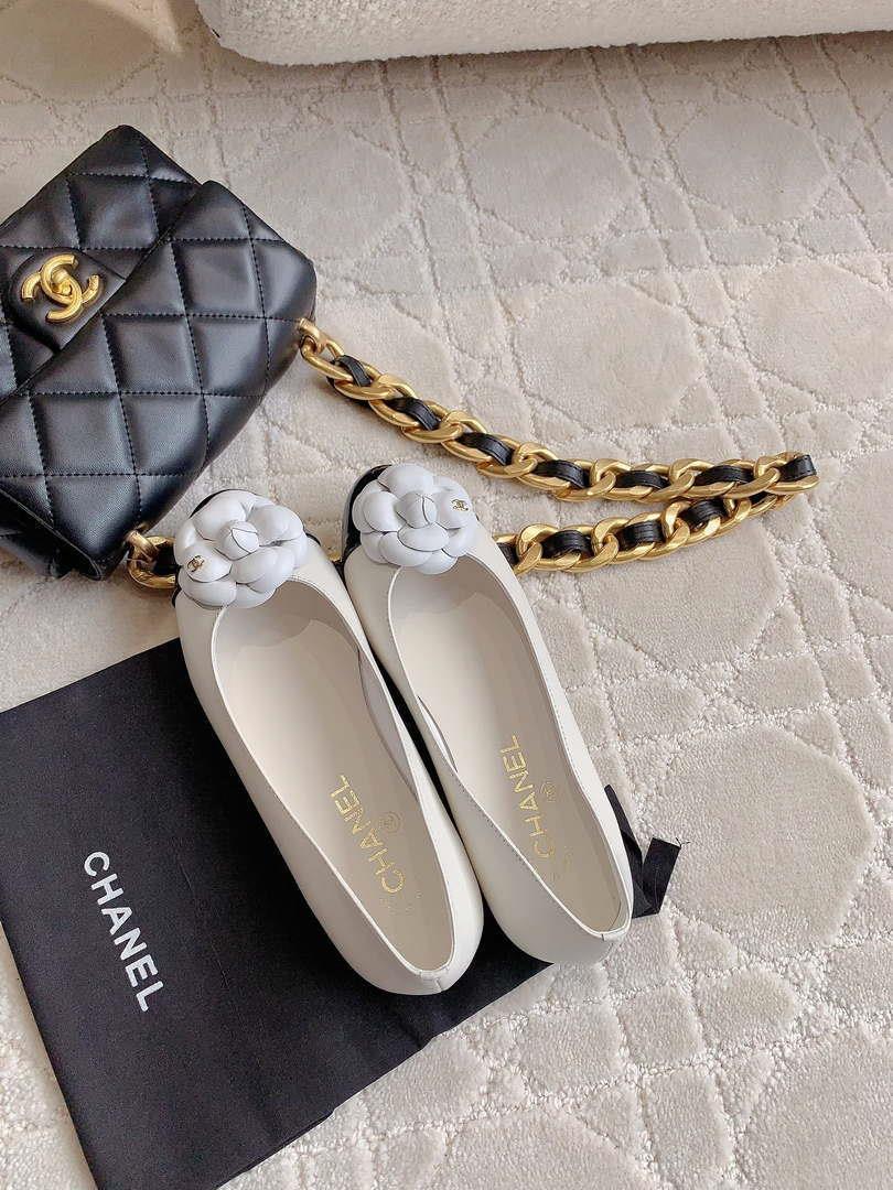 Chanel Women’s G31318 Camellia shoes Lambskin CC91010
