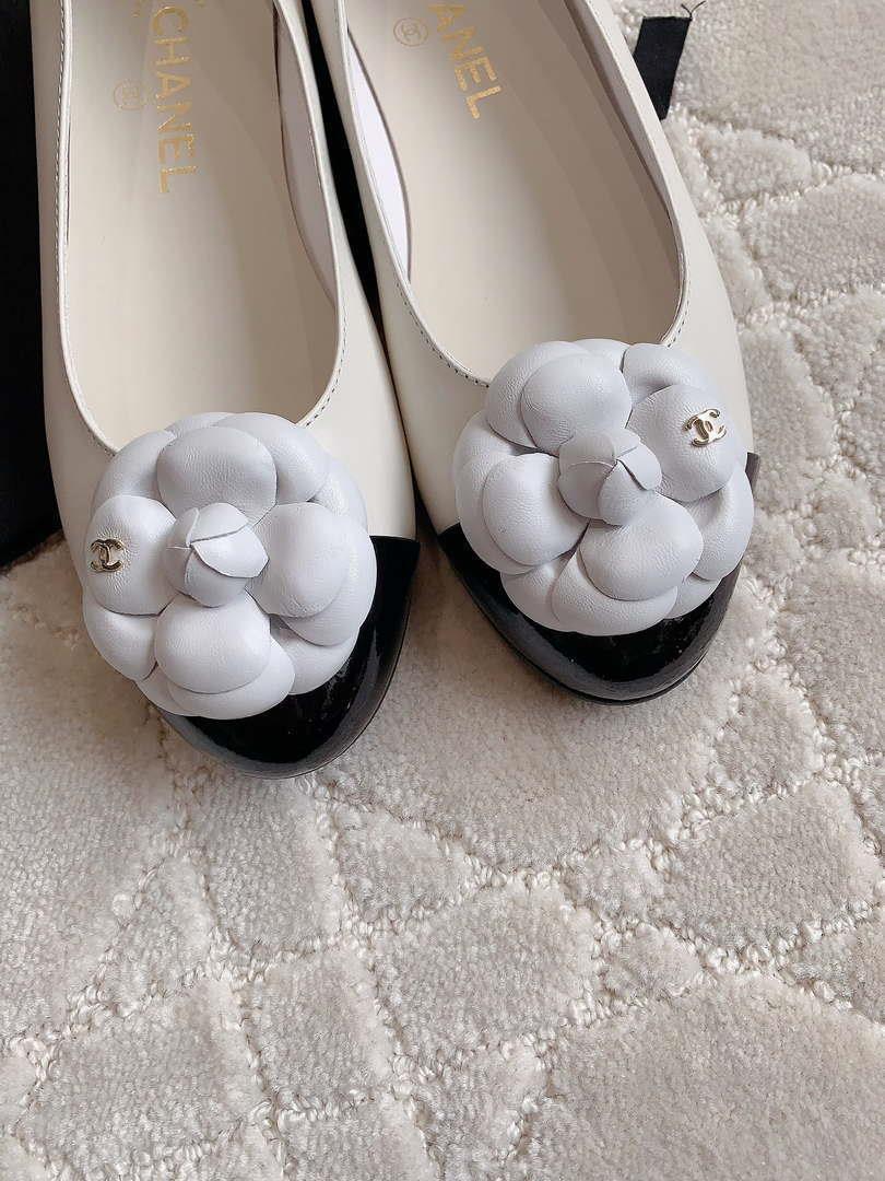 Chanel Women’s G31318 Camellia shoes Lambskin CC91010