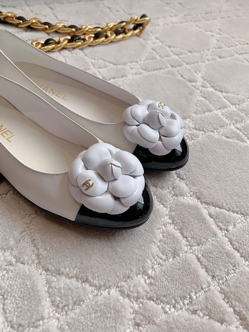 Chanel Women’s G31318 Camellia shoes Lambskin CC91010
