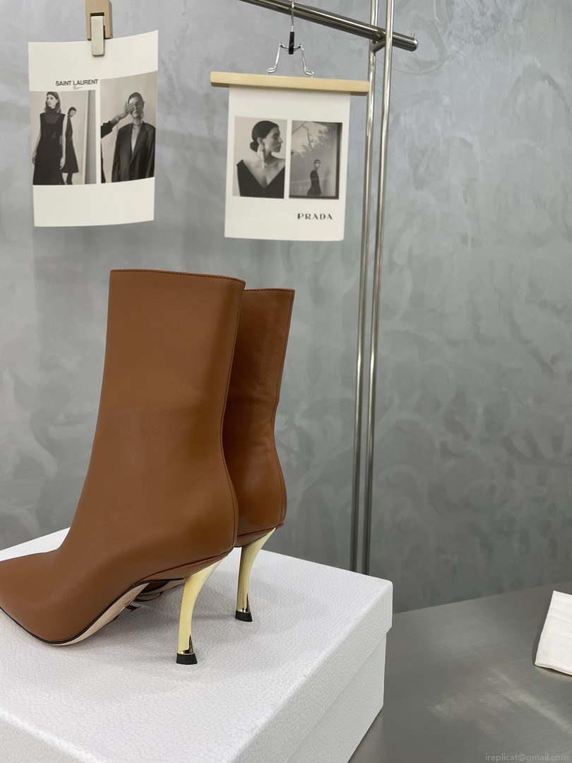 Dior Women’s Shoes – D-Fame Heeled Angle Boot – KCI806VVV_S900 – # 192878